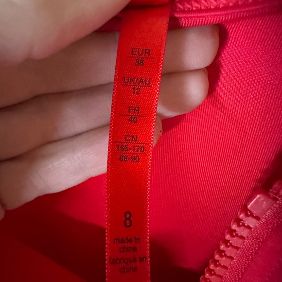 SPANX Vibrant Red Long-sleeve Swimsuit - Picture 5 of 5